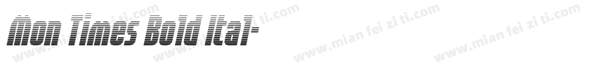 Mon Times Bold Ital字体转换
